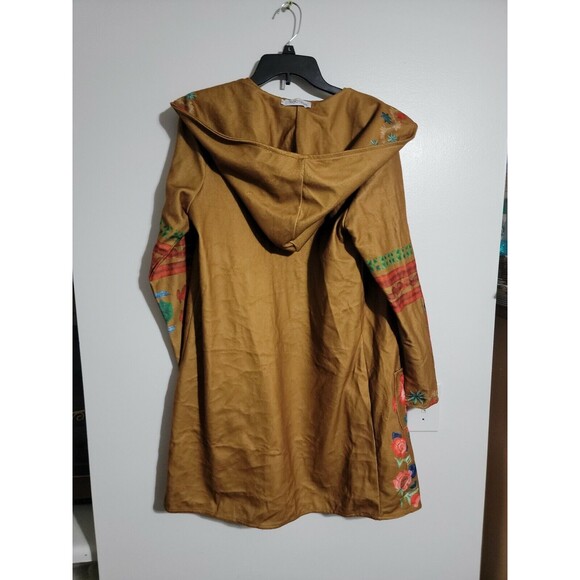 Miss Look Women’s S Floral Lightweight Long Jacket Duster Boho Print Coat - Picture 3 of 3